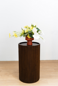 Avara Fluted Side Table with Storage
