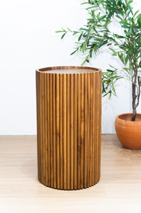 Avara Fluted Side Table with Storage
