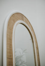 Load image into Gallery viewer, Classic Weave Rattan Mirror
