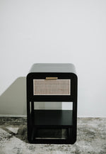 Load image into Gallery viewer, Delilah Rattan Bedside Table
