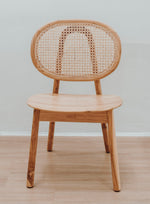 Load image into Gallery viewer, Dining Chair With Oval Rattan Backrest
